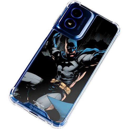 DC Comics Batman Throwing Batarang Jim Lee Art Moto G 5G (2024) Clear Case